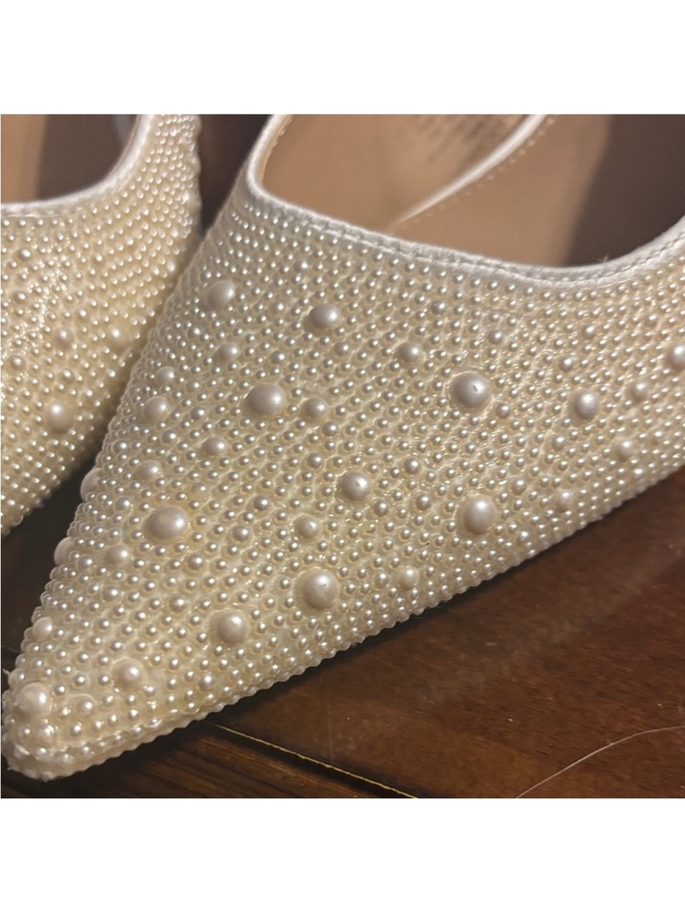a new day Pearl-Embellished Slingback Heels - Cream - Picture 6 of 8